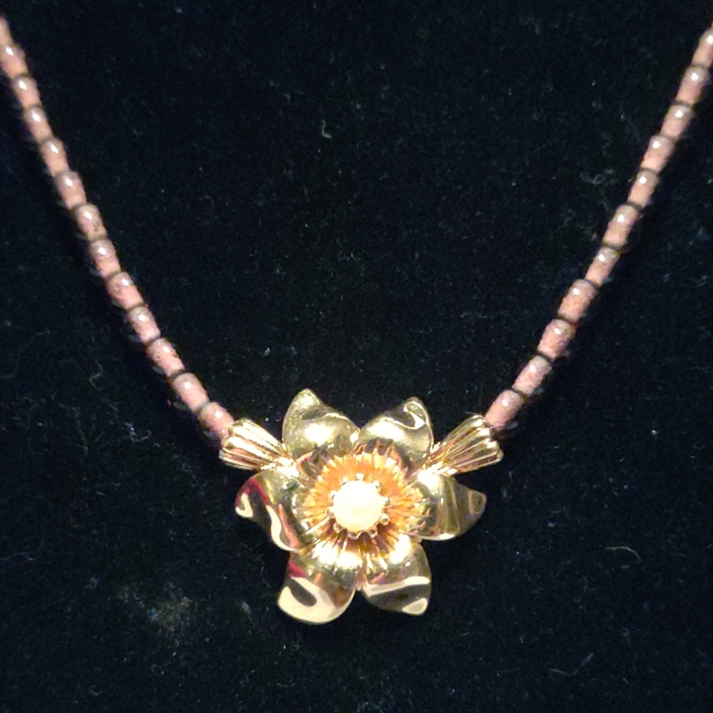 Monet Flower Necklace